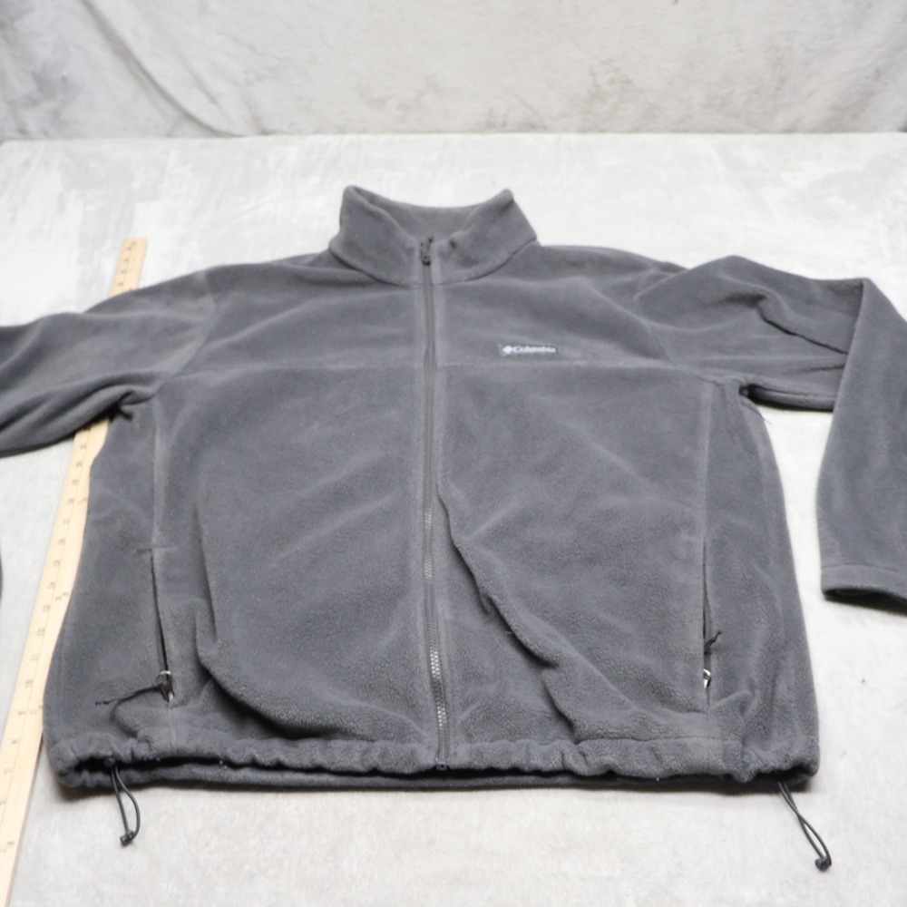 Columbia Jacket Mens XL Gray Timberline Triple Fleece Full Zip Outdoor Hiking
